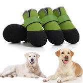 DOGOYS dog shoes green rugged sole for improved traction on snow or slick surfaces