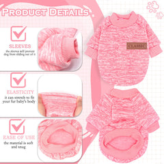 Size-chart view for dog-sweaters-two-piece-set helps find the right fit