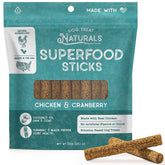 Dog Treat Naturals Palitos Pollo Arándano: sabor natural ideal para entrenamiento diario.