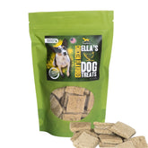 DogaBetix Ella's diabetic dog treats chicken packaging front shows premium organic ingredients.