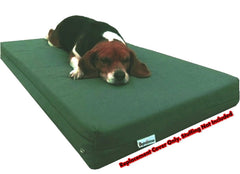 Dogbed4less 41x27x4 cover demonstrates precise fit for standard dog beds and pads.