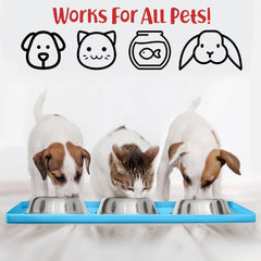 DogBuddy dog food mat bowl-stability supports cleaner feeding sessions with steady bowls.