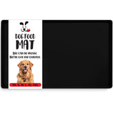 DogBuddy dog food mat front view showing edge containment and clean lines.