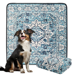 Dogcator ocean-blue non-slip pad top view for 72x72 home use.
