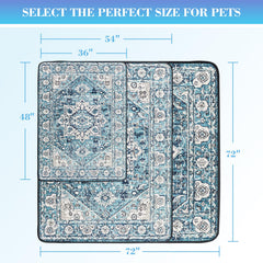 Dogcator washable pee pad shows honeycomb quilting for fast absorption.
