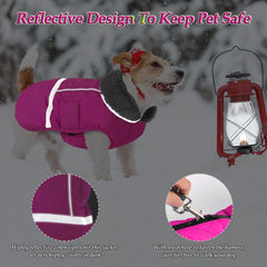 Dogcheer warm coat fleece collar delivers extra warmth around neck