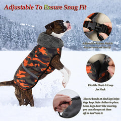 Dogcheer warm dog coat side profile shows adjustable strap for snug fit.