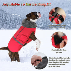 Dogcheer warm dog coat turtleneck detail extends warmth to ears and head