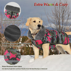Dogcheer warm dog coat side view demonstrates snug fit and windproof warmth.
