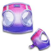 Doggie Design Raspberry Sundae harness front view showing secure fit for daily walks