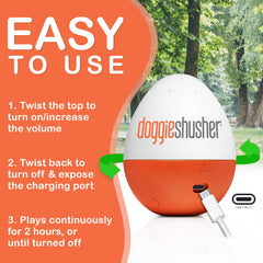 Doggie Shusher USB-C rechargeable with cable included