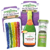 Doggijuana refillable toy pocket demonstrates built-in scent pocket for dynamic play