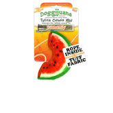 Doggijuana Tuffer Chewer Mini Plush Toy watermelon slice closeup enhances scent-driven play