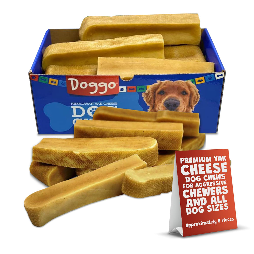 Doggo Dog Chew packaging with Himalayan yak chews for indoor use