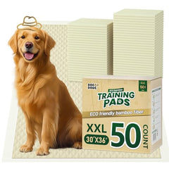 Doggo Doug bamboo pee pad close-up; extra-large surface supports confident training and quick cleanup.