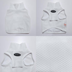 Doggystar outdoor sun coverage top in white for mild sun protection.