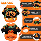 DOGGYZSTYLE Halloween dog-costume pumpkin design worn during trick-or-treat outings