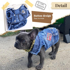 DOGGYZSTYLE Pet wear close-up of snap-closure for quick dressing