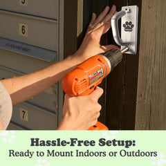 Doghook leash hook secure connection highlights strong tie-out for energetic dogs.