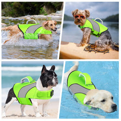 Doglay dog life jacket with dual handles enables quick, controlled rescues.