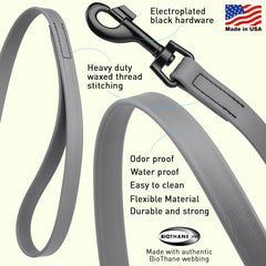 Dogline Biothane 4ft leash length ideal for daily walks.