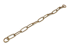 Dogline Herm Sprenger curogan long-link 4mm 30in closeup demonstrates durable training gear.
