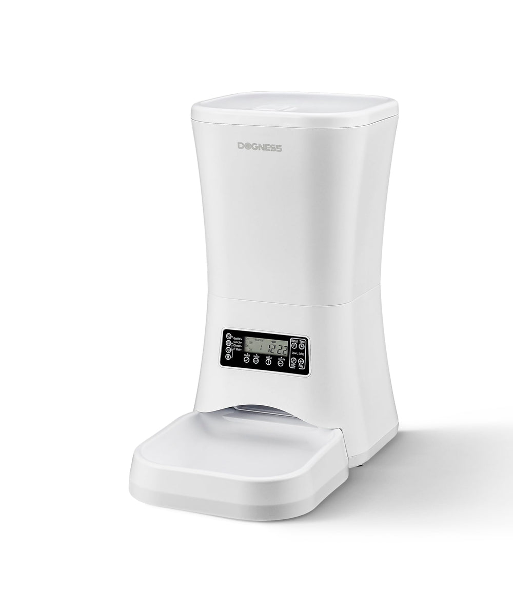 DOGNESS 9L feeder front view with timer controls for easy scheduling