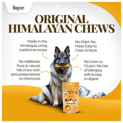 Dogsee Himalayan Yak Chews Turmeric XL bars close-up texture aids slow chewing