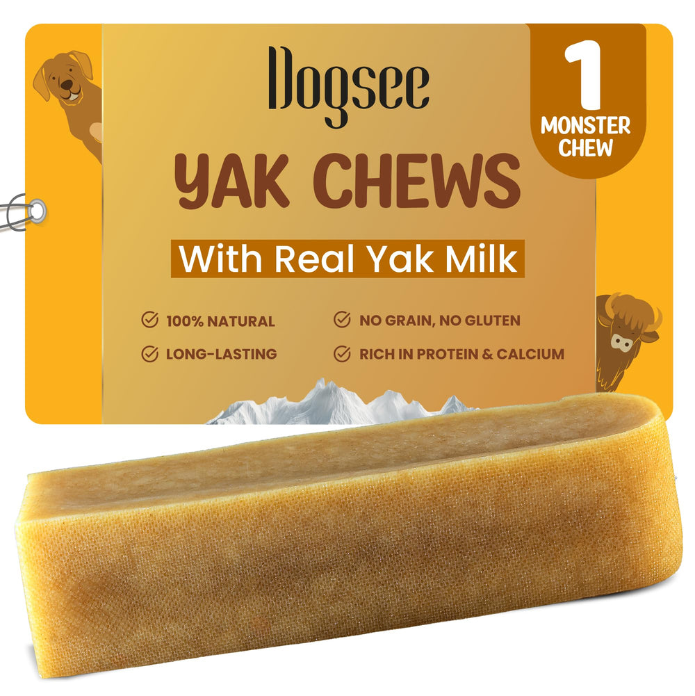 Dogsee Monster 1 Chew Yak Cheese—long-lasting dental support for dogs