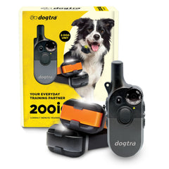 Dogtra 200iQ two-dog system: compact receivers for balanced dual-dog training.