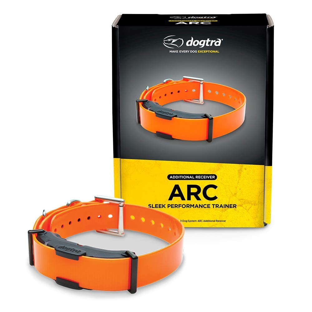 Dogtra ARC receiver slim design fits comfortably for training sessions