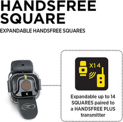 Dogtra HANDSFREE Square provides up to 0.75-mile range for quick cues.
