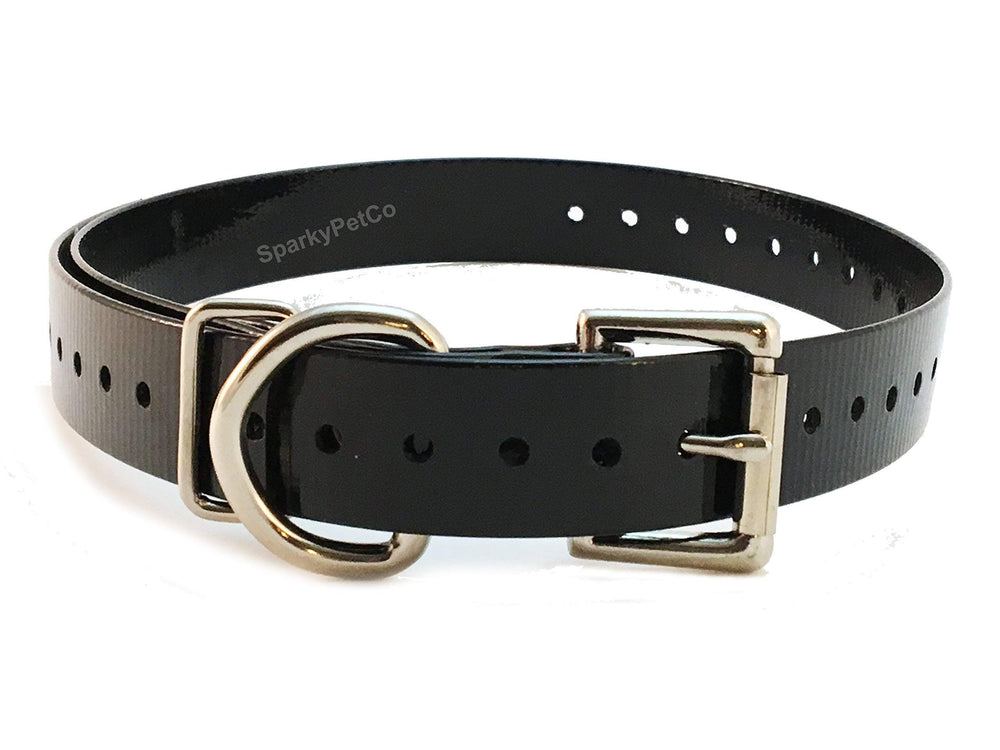Dogtra strap black 3/4 inch wide for durable daily wear on large dogs.