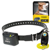 Dogtra YS300 collar on neck shows compact design for easy daily wear.