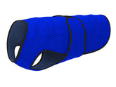DOGZSTUFF cooling vest fabric closeup highlights breathable microfiber for comfort.