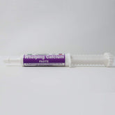 Dogzymes Canine Whelping Calcium Paste bottle shows easy-to-dose formula for breeding bitches.