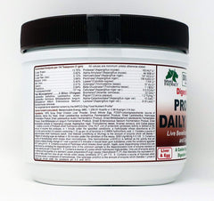 Dogzymes Probiotic Daily Balance pour-over-dog-food image demonstrating mixing into meals for digestion