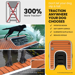 DOK Dog-DOK Mini EVA-DOK-DECK provides soft, grippy surface for confident play.