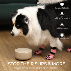 DOK TigerToes extra-grip design shown during active movement for stability