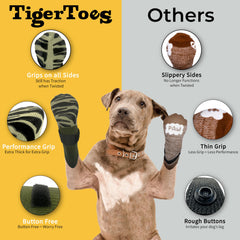 Patented grip design by DOK provides comfortable stability for daily activities.