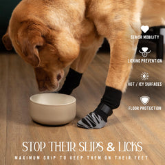 DOK TigerToes Velcro-secure fit on paw keeps socks in place during play.