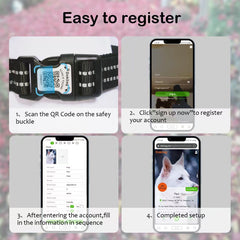 Dokitag QR code pet ID tag highlights quick profile access.