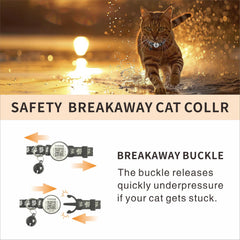 Dokitag black reflective collar with QR tag supports quick contact.