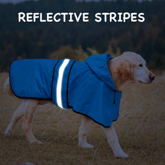 Dolitego adjustable-fit raincoat blue, neck and belly straps for snug fit