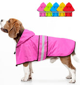 Dolitego waterproof hooded dog raincoat hood keeps dogs dry on walks