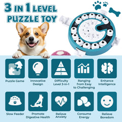 DollSheriffgoo level adjustments dog puzzle increases challenge for experienced dogs