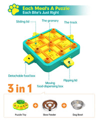 DollSheriffgoo dog puzzle slow feeding feature during mealtime for paced eating