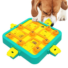 DollSheriffgoo dog puzzle level 3 blue board setup for mental challenge and treats