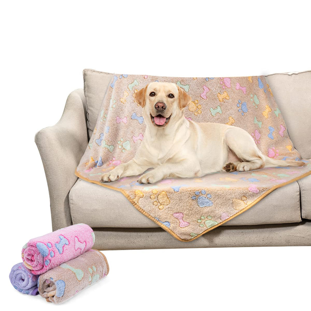 Dono 1 Pack 3 Dog Blankets soft fleece for cozy naps.