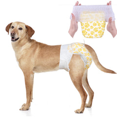 Dono dog diapers large wrap 360-wrap keeps active dogs secure during play.